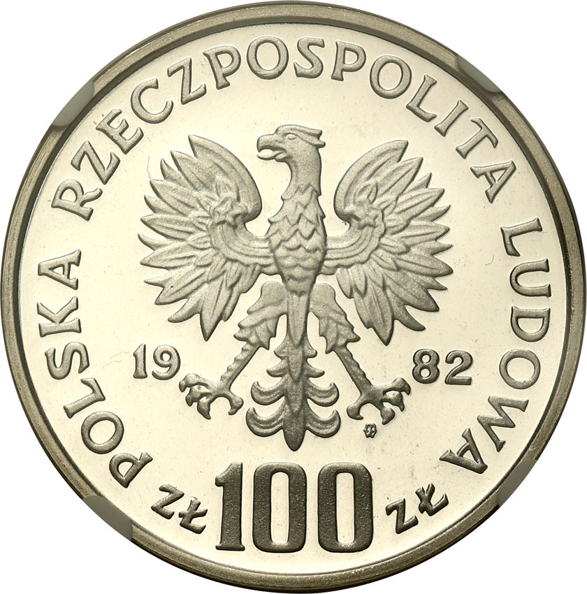 PRL. 100 złotych 1982 Bocian NGC MS69 ULTRA CAMEO (MAX)